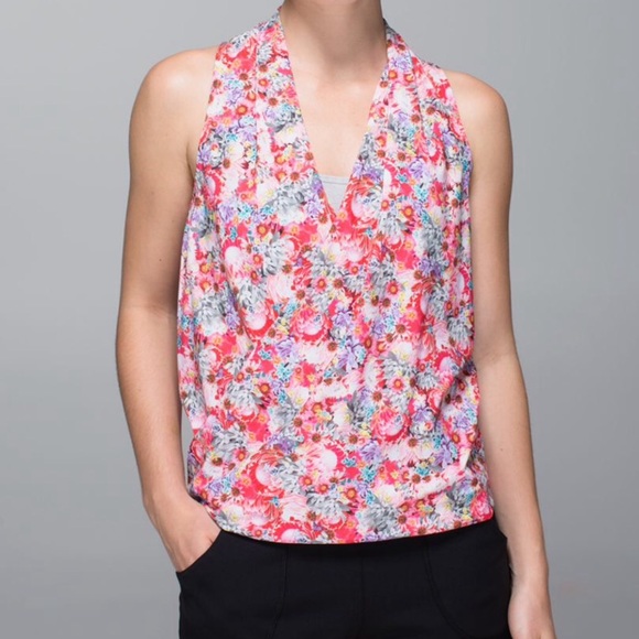 lululemon athletica Tops - Lululemon | Rollin With my Om’ies Floral Wrap Tank